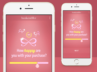 Day 023 - Survey android design feelings feminine hunkemoller ios mobile rate survey ui ux