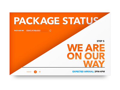 Day 040 - Package Status arrival interface loyal number package status strong tnt ui userinterface