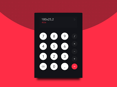 Day 047 - Calculator 2015 calculator clean design flat interface minimal simple ui userinterface