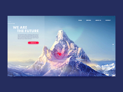 Day 052 - Landing Page contact daily future index landing page photoshop ui userinterface webdesign