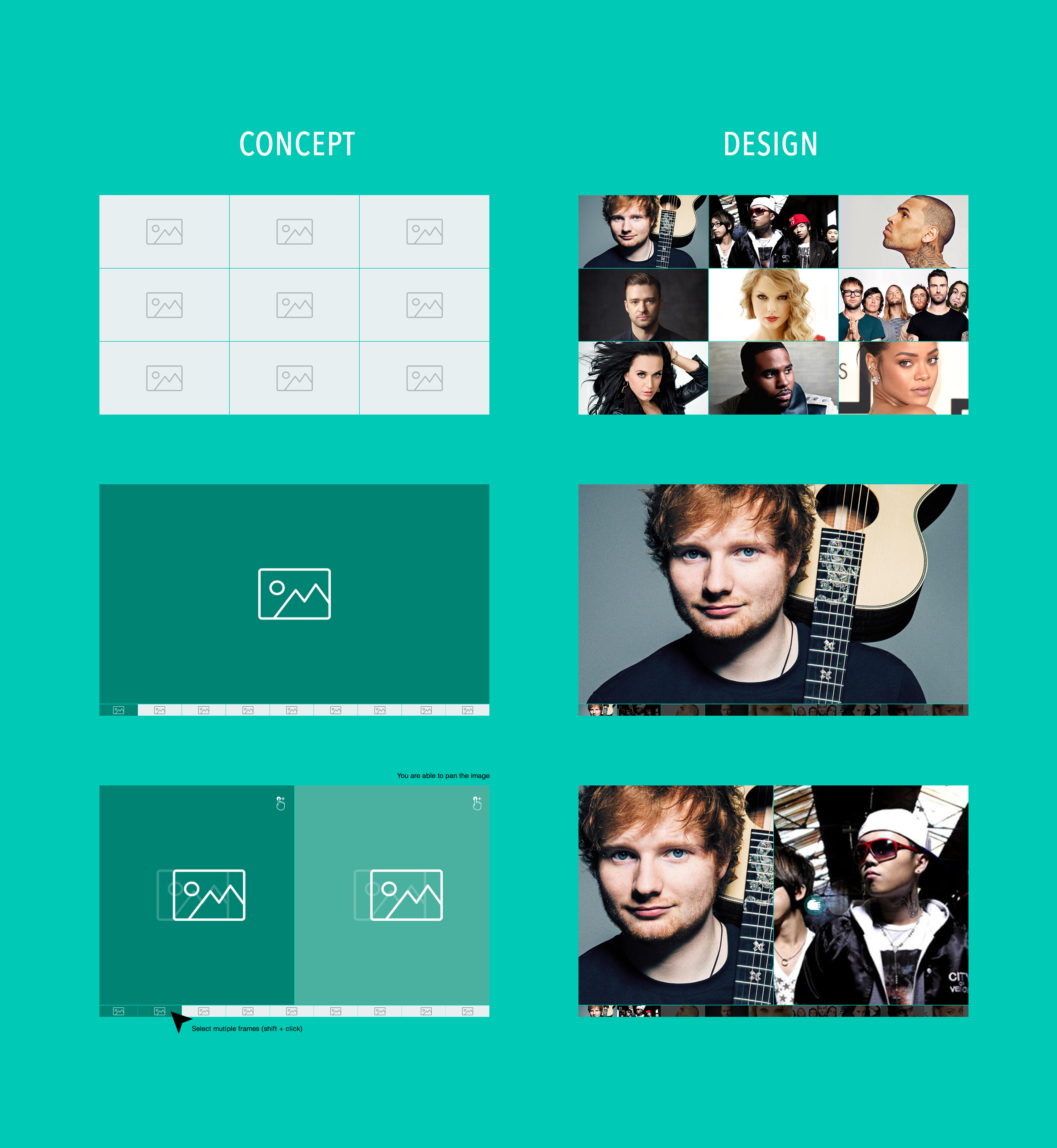 Day 059 - Multiple image carousel by Gavin de Koning on Dribbble