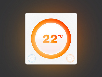 Day 066 - Home Monitoring daily future glass heat home interface monitoring temperature ui userinterface