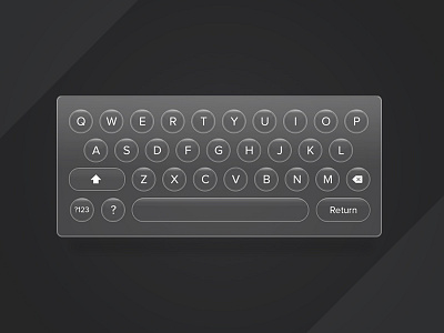 Day 073 - Mobile Keyboard daily glass keyboard mobile ui userinterface web