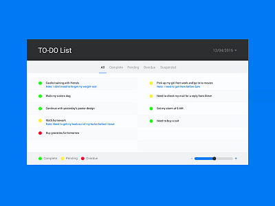 Day 086 - TO-DO List clean daily design flat interface manager organizer task to do ui