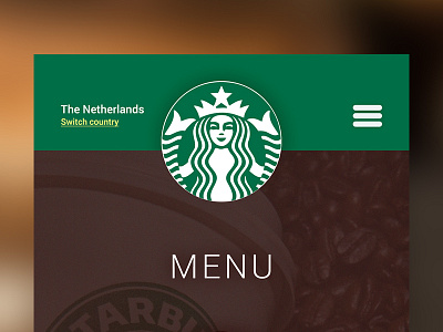 087 - Starbucks Menu coffee country drinken drinks eten food menu starbucks the netherlands ui ux web