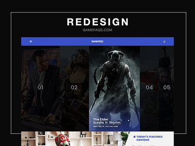 Redesign Gamefaqs 2016 design gamefaqs games modern trending website