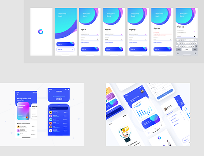 Mobile bank app ui ui uiux user experience user interface ux