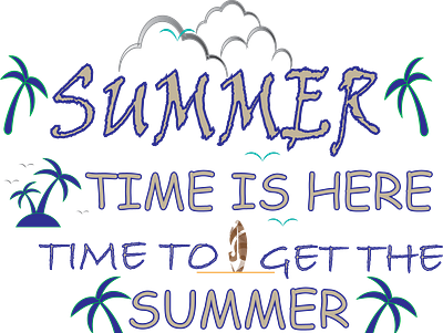 SUMMER TIME graphic design
