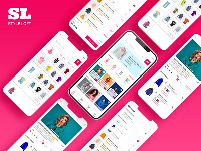 E Commerce App (Style Loft) app design checkout dashboard fashion design finane app order history product design product detail ui ux design
