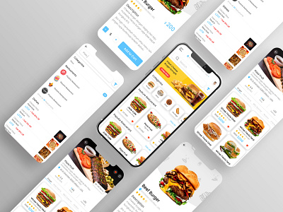 Food App food graphic design mobile app ui ux