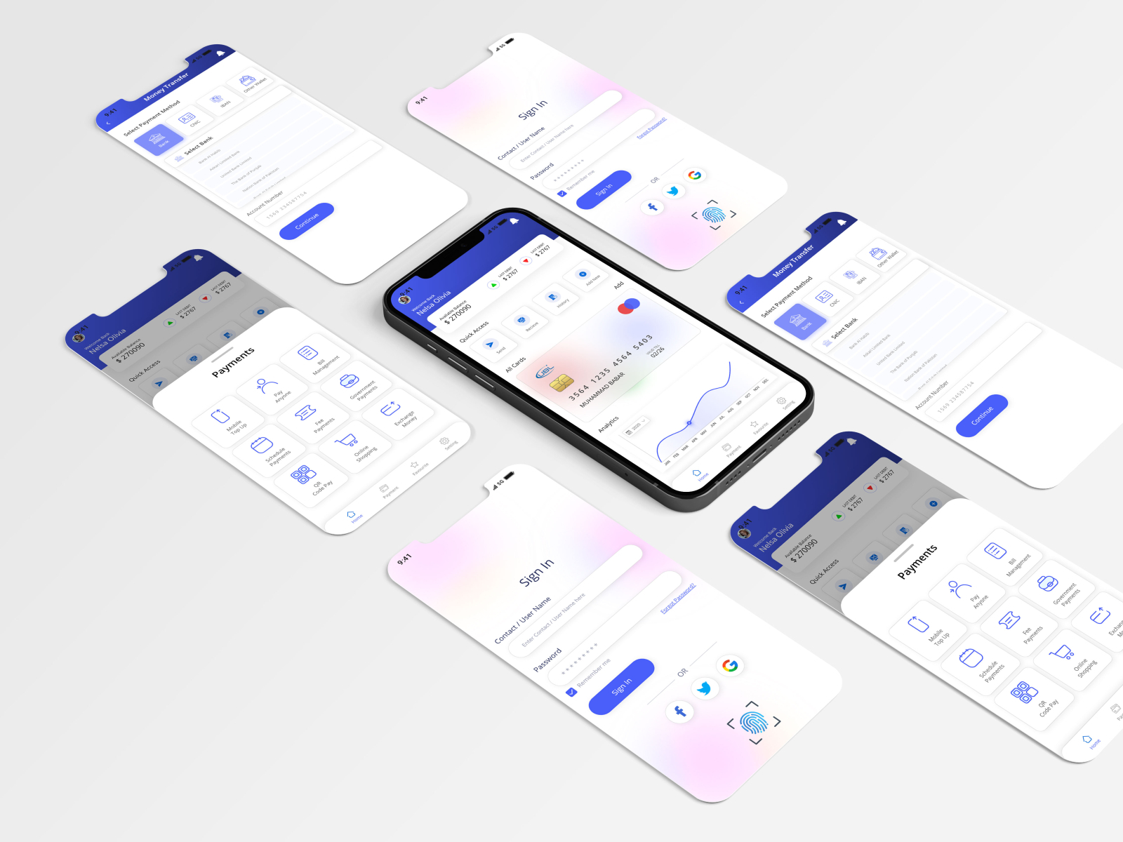 Finance App by Muhammad Babar on Dribbble