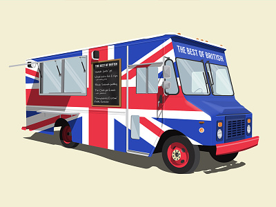 The Best of British Food Truck best of british black sabbath british britpop food food truck illustration led zeppelin music rock n roll the beatles the clash