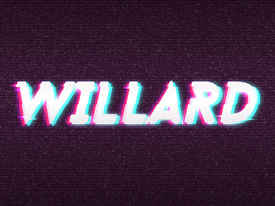 Willard branding 2018 branding glitch illustration rgb vector willard