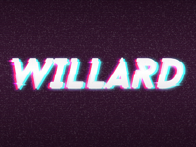 Willard branding 2018 branding glitch illustration rgb vector willard