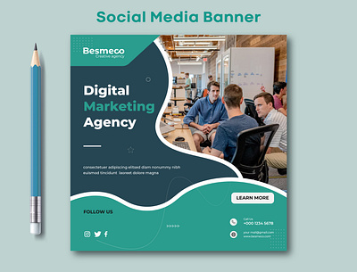 Social Media Banner ads ads design design facebook banner illustration instagram banner marketing banner post design social media social media banner social media post web banner