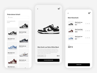 E-commerce sneaker app