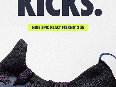 Nike Epic React Flyknit / IG Stories by Burke for I D O L on