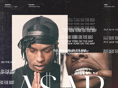 A$AP Rocky / Type Study art direction creative agency creative direction design design direction design studio hiphop los angeles typography visual design