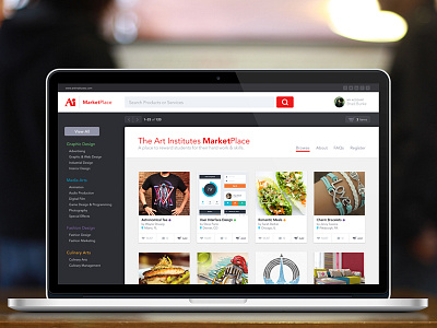 Ai Marketplace art direction ui ux web design