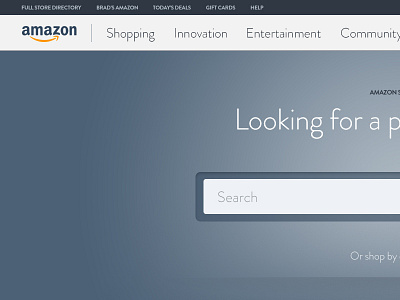 Amazon Redesign Concept creative direction ui ux visual design web design