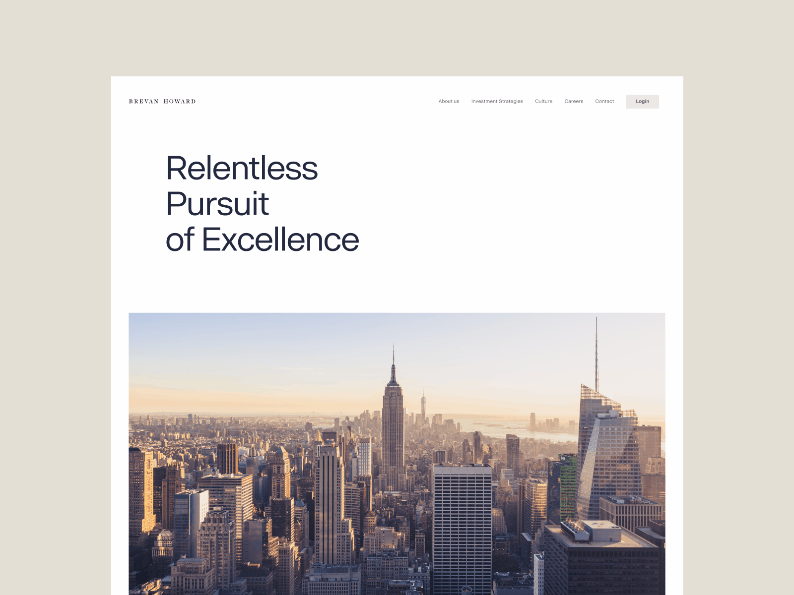 Brevan Howard — Concept Direction by Brad Burke for I D O L on Dribbble