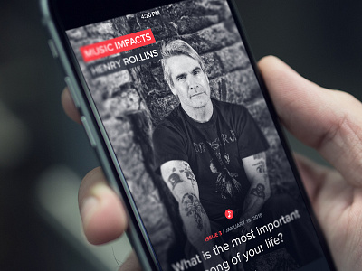 Music Impacts - Cover Issues app design ios mobile social network ui ux