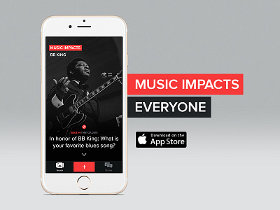 Music Impacts app design creative direction ios music discussion social network ui ux