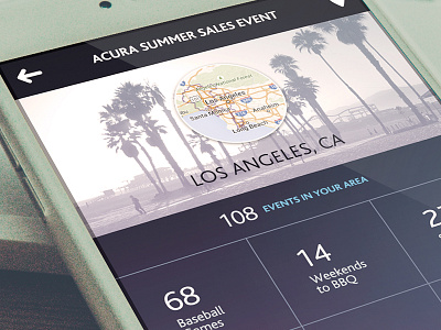 Acura Summer Sales Event (mobile banner concept) advertising design mobile ui ux