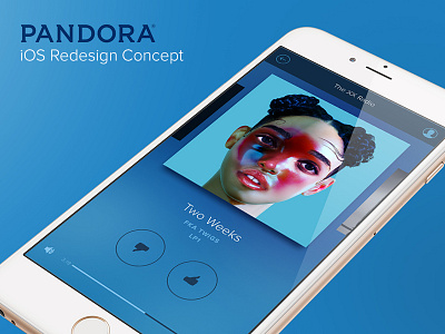 Pandora iOS Redesign Concept