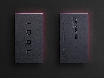 Idol Biz Cards art direction brand development branding creative agency creative direction creative strategy design design agency