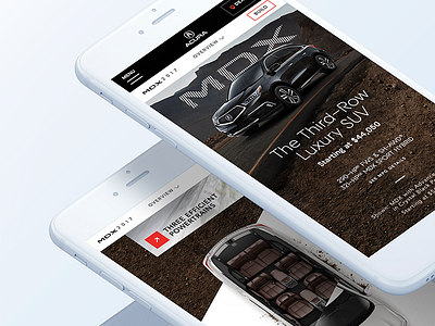 Acura Redesign – Mobile automotive creative direction design responsive team management ui ux web design website