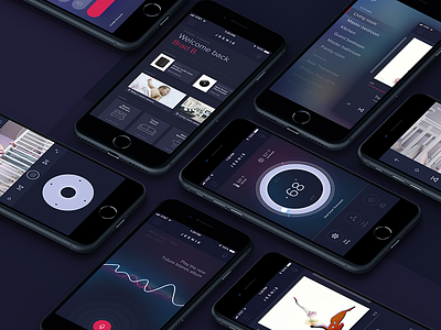 Jeenie - Smart Device Management App app design creative direction design design direction ios mobile ui ux visual design