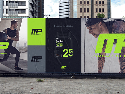 MP Sport Series OOH Wild Postings advertising art direction brand development branding creative direction creative strategy design design direction fitness ooh sports nutrition visual design