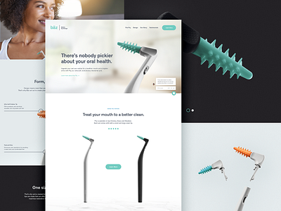 Bäz Site Design art direction brand development branding creative agency creative direction creative strategy design design direction health interactive logo oral care product launch startup ui ux visual design web design