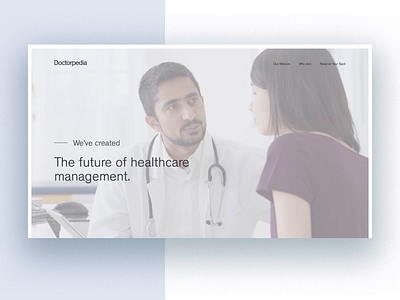 Doctorpedia Homepage (unused direction) art direction brand development branding creative agency creative direction creative strategy design design direction design studio interactive los angeles ui ux visual design web design