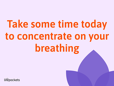 Concentrate on Breathing design vector