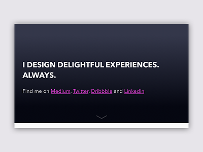 Portfolio Update design portfolio website