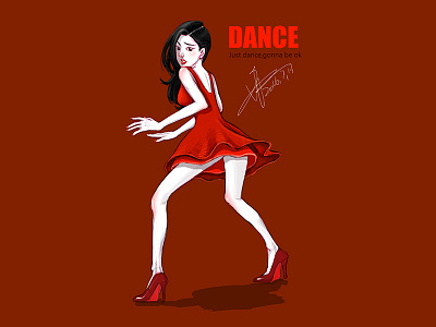 dance girl china dance dress dribbble girl red