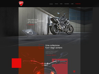 Ducati Tiles website ducati inspiration tiles ui web design webdesign website