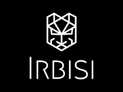 Irbisi logo animal black head hero irbis leopard minimalist panther simple thin line tiger white