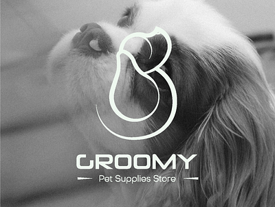 GROOMY Pet Supplies Shop logo design branding design graphic design logo