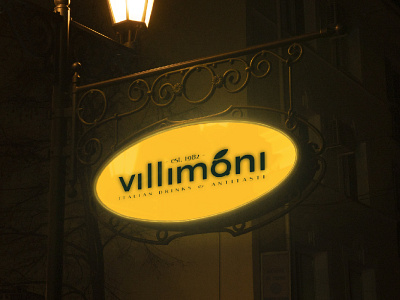 VILLIMONI Italian REstraunt logo design branding design graphic design illustration logo