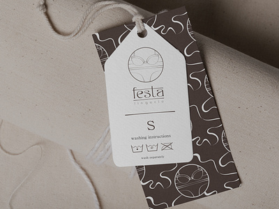 FESTA Lingerie tag design