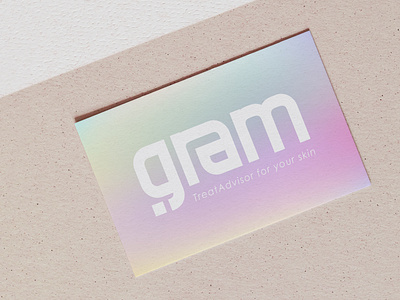 GRAM Beauty Brand card design