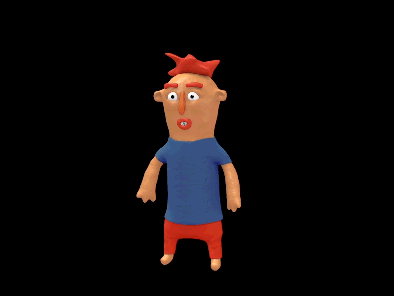 Clay Kid c4d clay rigging