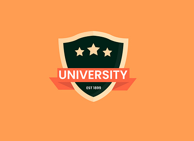 How to Make University badge design illustration logo photoshop typography vector