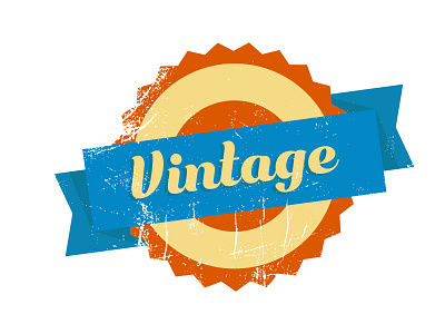 Retro effect design illustration logo photoshop typography vector