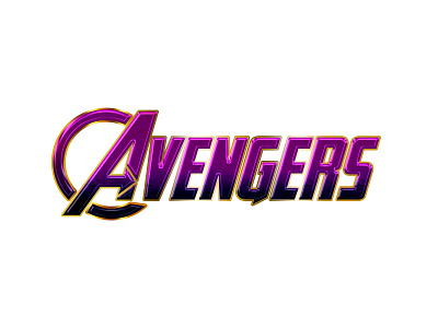 Avengers Text-Effect design illustration photoshop typography vector