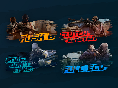 CS:GO Posters art clutch master colors counterstrike cs:go csgo cyber esports full eco game game art game design illustration images posters pros dont fake rush rush b text texture