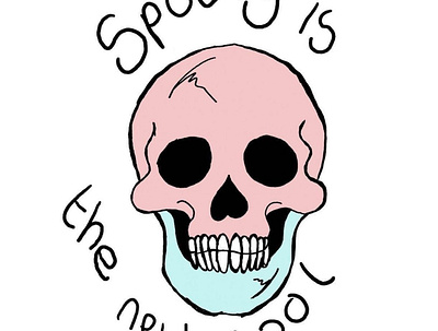 Spooky is the new cool cartoon graphic design icon illustration illustrator logo